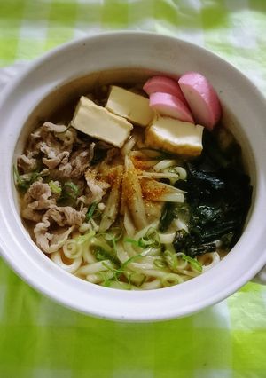 豚汁風！？味噌であったか鍋焼きうどん♪-レシピのメイン写真