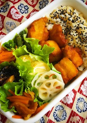 冷凍豆腐の唐揚げ。-レシピのメイン写真