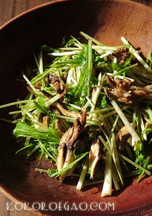 舞茸と水菜の簡単サラダ-レシピのメイン写真