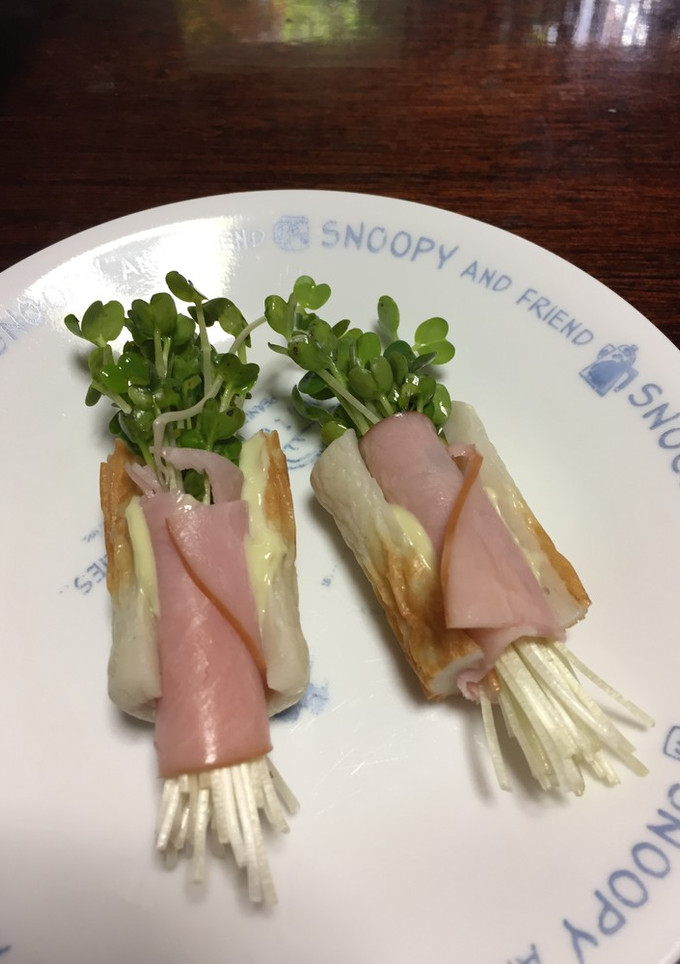 カイワレハムちくわ巻き-レシピのメイン写真