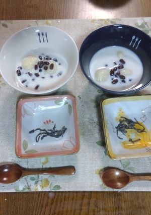 豆腐白玉のミルクぜんざい-レシピのメイン写真