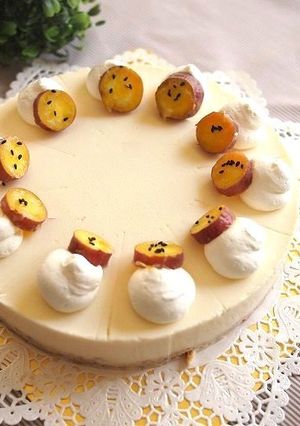 さつま芋のレアチーズケーキ-レシピのメイン写真