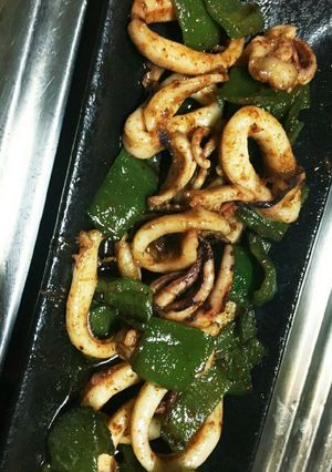 イカとピーマンの一味マヨ炒め-レシピのメイン写真