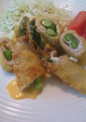 アスパラチーズカツ-レシピのメイン写真