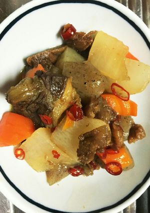 牛ｽｼﾞ煮込み-レシピのメイン写真