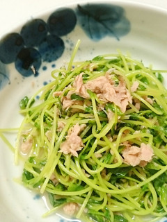 簡単でごめんね♪豆苗とシーチキン炒め-レシピのメイン写真