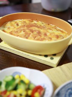 簡単♪お皿一つで、明太子ポテトグラタン-レシピのメイン写真