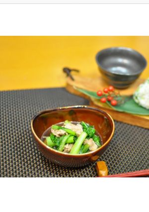 しろ菜と豚肉の甘辛煮-レシピのメイン写真