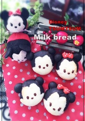 ツムツム✩ミルクパン♡ミッキーミニー-レシピのメイン写真