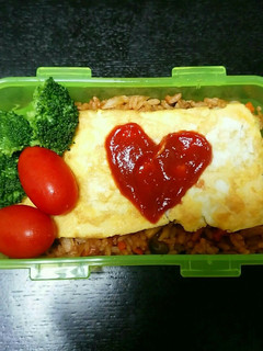 生姜風味、オムライス弁当-レシピのメイン写真
