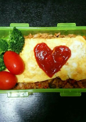 生姜風味、オムライス弁当-レシピのメイン写真