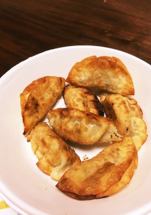 子供喜ぶ！余った餃子の皮でサツマイモ餃子-レシピのメイン写真
