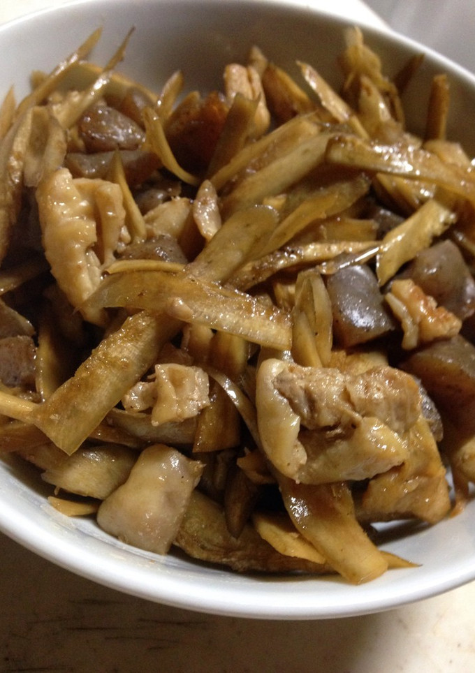 鶏皮とごぼうのきんぴら風-レシピのメイン写真