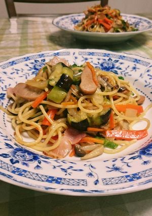 なすとベーコンのパスタ♪バターコンソメ味-レシピのメイン写真