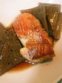 赤魚とこんにゃくの煮付け-レシピのメイン写真
