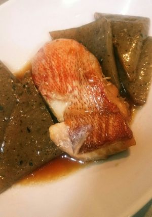 赤魚とこんにゃくの煮付け-レシピのメイン写真