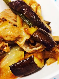 簡単♪ナスと豚肉のポン酢炒め-レシピのメイン写真
