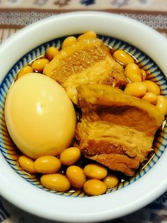 やわらか~い豚の角煮♪大豆と煮玉子入り-レシピのメイン写真