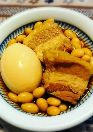 やわらか～い豚の角煮♪大豆と煮玉子入り-レシピのメイン写真