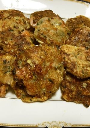 豆腐と長芋のヘルシー焼き　海老風味-レシピのメイン写真