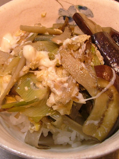 茄子の柳川丼-レシピのメイン写真