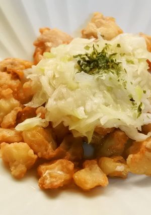 鶏膝軟骨のから揚げ❀　ねぎ塩レモン♪-レシピのメイン写真