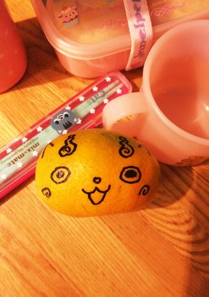 妖怪ウォッチコマさんみかん♡キャラみかん-レシピのメイン写真