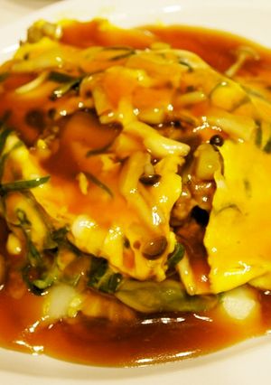 白菜とひき肉でとろ～り卵の中華あんかけ丼-レシピのメイン写真