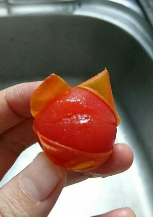 離乳食に☆簡単ミニトマトの湯むき-レシピのメイン写真