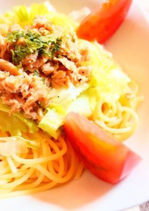 ツナとトマトの冷製スパゲティ-レシピのメイン写真