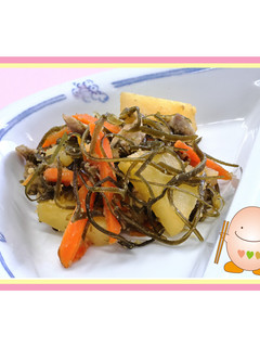 たべまる給食【糸切昆布の炒め煮】-レシピのメイン写真