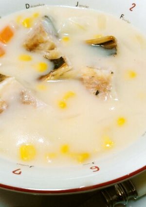 かける派♪塩サバクリームシチュー丼-レシピのメイン写真