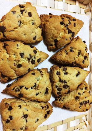 ♡スタバのチョコチャンクスコーン風♡-レシピのメイン写真