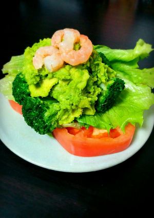 アボカドとエビのタワーサラダ-レシピのメイン写真