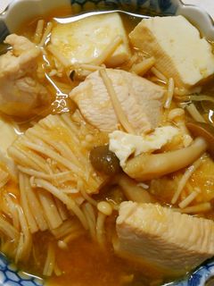 めんつゆで簡単!鶏むね肉と豆腐のみぞれ煮-レシピのメイン写真