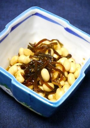 ダイエットつくおき！昆布豆の生姜蒸し-レシピのメイン写真