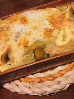 カボチャともやしの貧乏グラタン-レシピのメイン写真