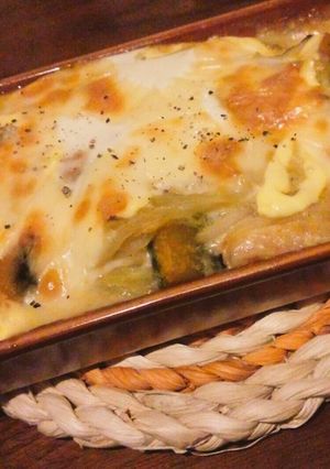 カボチャともやしの貧乏グラタン-レシピのメイン写真