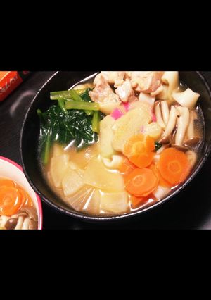 お雑煮うどん-レシピのメイン写真