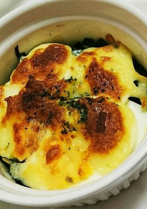 簡単!!ほうれん草のオーブン焼き♪-レシピのメイン写真