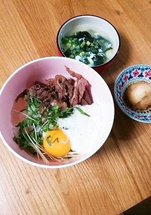 簡単☆牛肉のとろろ丼-レシピのメイン写真