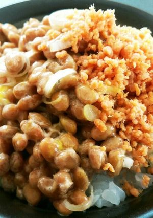 鮭フレーク納豆ご飯♥簡単で美味しい納豆-レシピのメイン写真