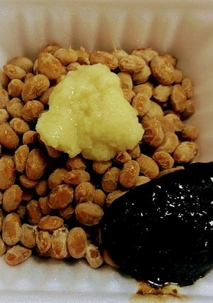 納豆☝生姜と海苔の佃煮でごはんですよ～-レシピのメイン写真