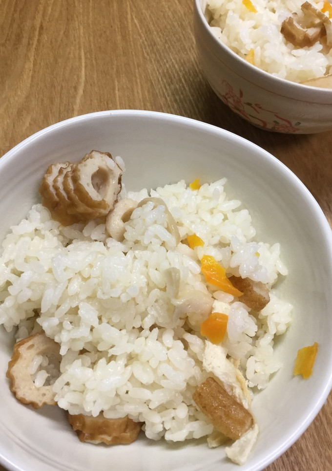 リメイク・おでんの残りで炊き込みごはん-レシピのメイン写真