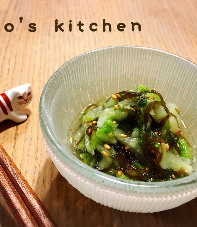 もずく酢と白菜の酢の物☆簡単副菜 by yuuuucorin 【クックパッド