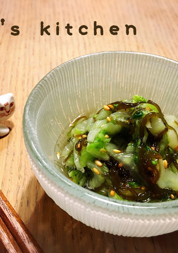 もずく酢と白菜の酢の物☆簡単副菜-レシピのメイン写真