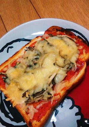 簡単キノコピザトースト-レシピのメイン写真