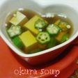 ネバネバおくらの冷たいsoup