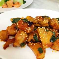 รูปของ お弁当に★大葉とポテトの照り焼きチキン