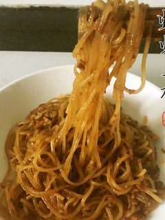 中華風豚ひき肉と春雨のピリ辛炒め-レシピのメイン写真